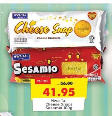 Hwa Tai Cheese Snap/Sesamio 100g