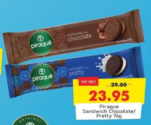 Piraque Sandwich Chocolate/Pretty 76g
