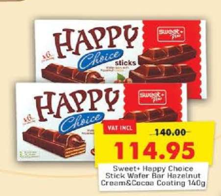Sweet+ Happy Choice Stick Wafer Bar