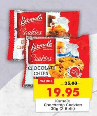Karmela Chocochip Cookies 30g (2 Refs)