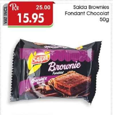 Saida Brownies Fondant Chocolat 50g