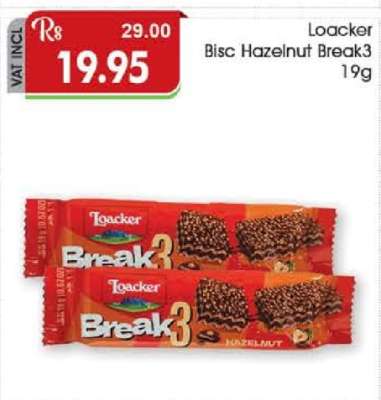 Loacker Bisc Hazelnut Break3 19g