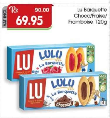 Lu Barquette Choco/Fraise/Framboise 120g