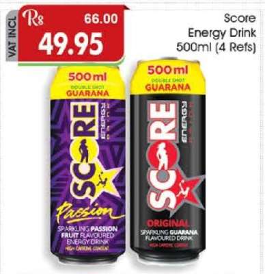 Score Energy Drink 500ml (4 Refs)