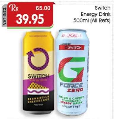 Switch Energy Drink 500ml (All Refs)