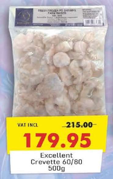 Excellent Crevette 60/80 500g