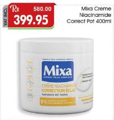 Mixa Creme Niacinamide Correct Pot 400ml
