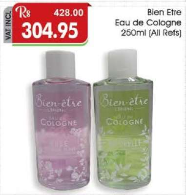 Bien Etre Eau de Cologne 250ml (All Refs)