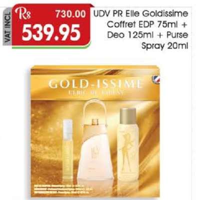 UDV PR Elle Goldissime Coffret