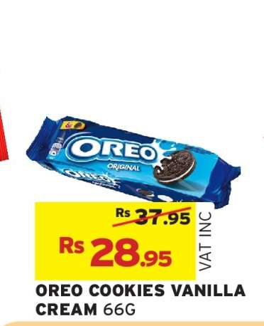 OREO COOKIES VANILLA CREAM 66G