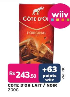 COTE D'OR LAIT / NOIR