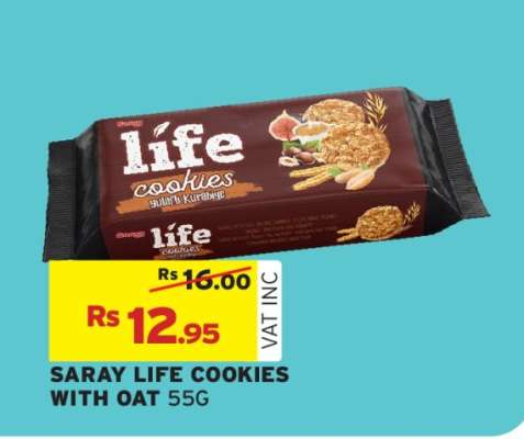 SARAY LIFE COOKIES WITH OAT 55G