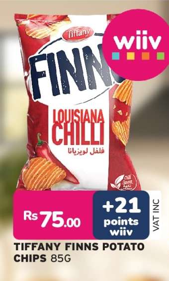 TIFFANY FINNS POTATO CHIPS 85G