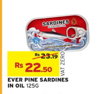 EVER PINE SARDINES IN OIL 125G