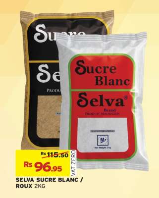 SELVA SUCRE BLANC / ROUX 2KG