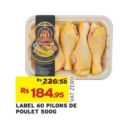 LABEL 60 PILONS DE POULET 500G