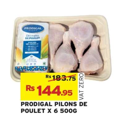 PRODIGAL PILONS DE POULET X 6 500G