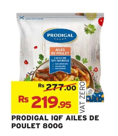 PRODIGAL IQF AILES DE POULET 800G