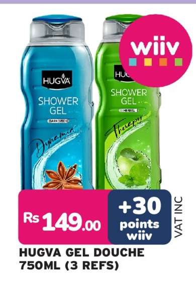 HUGVA GEL DOUCHE 750ML (3 REFS)