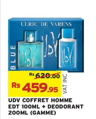 UDV COFFRET HOMME EDT 100ML + DEODORANT 200ML (GAMME)
