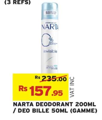 NARTA DEODORANT 200ML / DEO BILLE 50ML (GAMME)