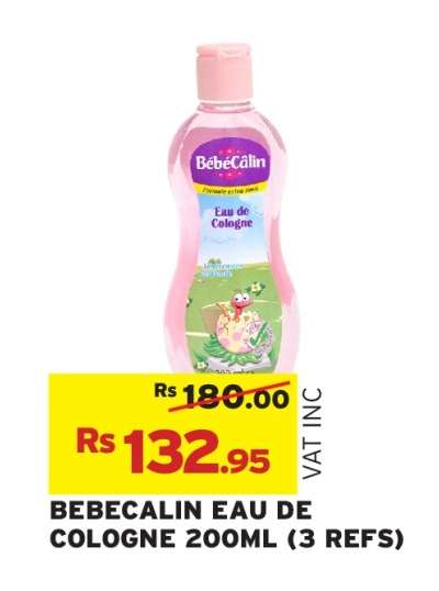 BÉBÉCALIN EAU DE COLOGNE 200ML (3 REFS)