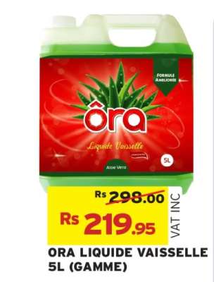 ORA LIQUIDE VAISSELLE 5L (GAMME)