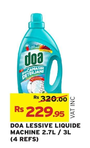 DOA LESSIVE LIQUIDE MACHINE 2.7L / 3L (4 REFS)