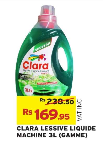 CLARA LESSIVE LIQUIDE MACHINE 3L (GAMME)