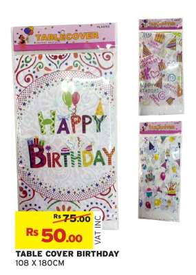 TABLE COVER BIRTHDAY