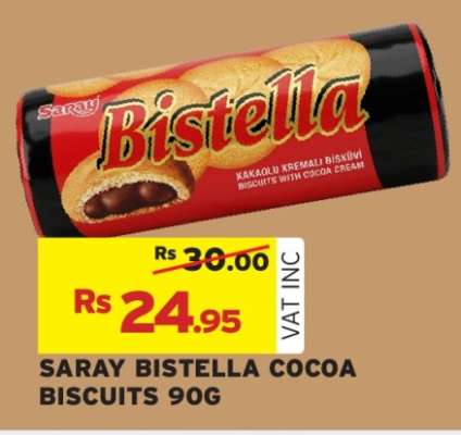 SARAY BISTELLA COCOA BISCUITS 90G