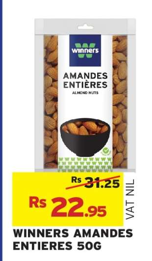 WINNERS AMANDES ENTIÈRES 50G