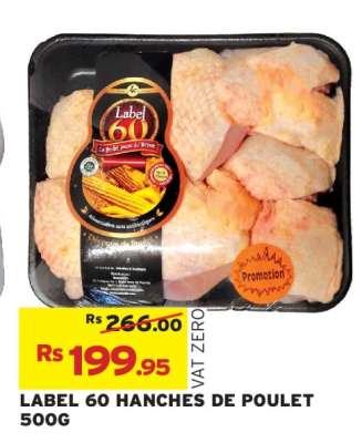 LABEL 60 HANCHES DE POULET 500G