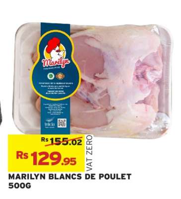 MARILYN BLANCS DE POULET 500G