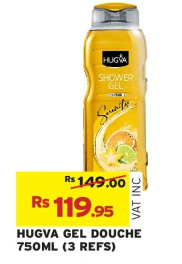 HUGVA GEL DOUCHE 750ML (3 REFS)