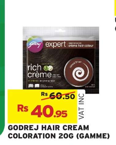 GODREJ HAIR CREAM COLORATION 20G (GAMME)