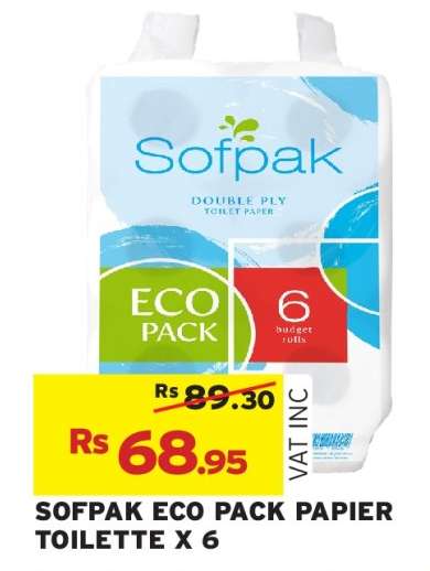 SOFPAK ECO PACK PAPIER TOILETTE X 6
