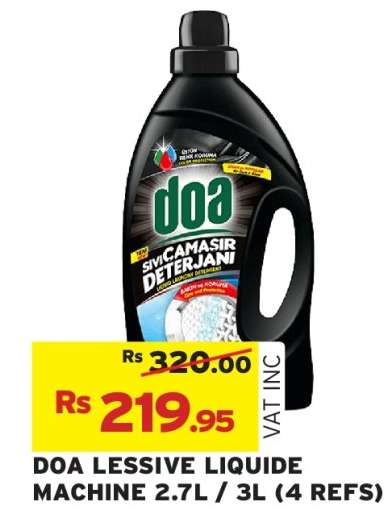 DOA LESSIVE LIQUIDE MACHINE 2.7L / 3L (4 REFS)