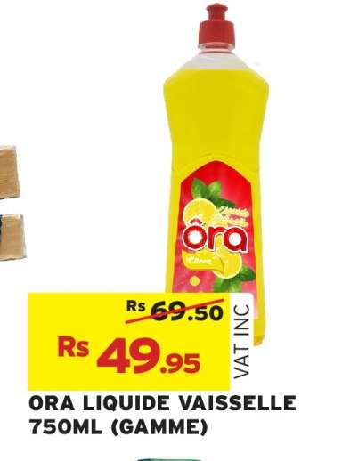 ORA LIQUIDE VAISSELLE 750ML (GAMME)