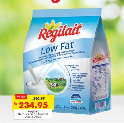 Regilait Demi Ecreme Sachet Assis 750g