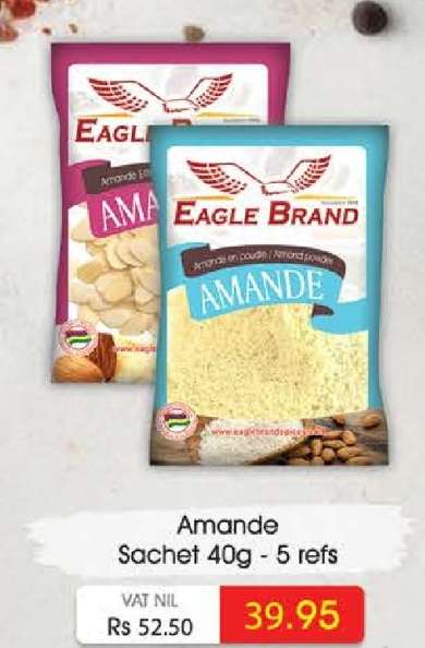 Amande Sachet 40g - 5 refs