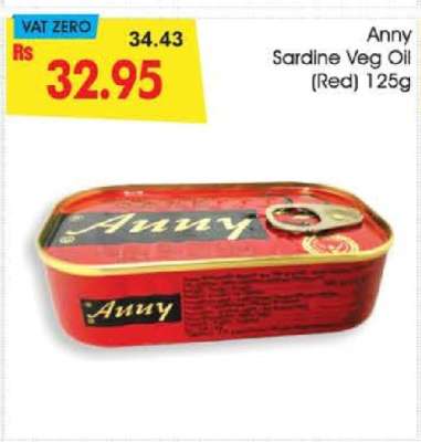 Anny Sardine Veg Oil (Red) 125g