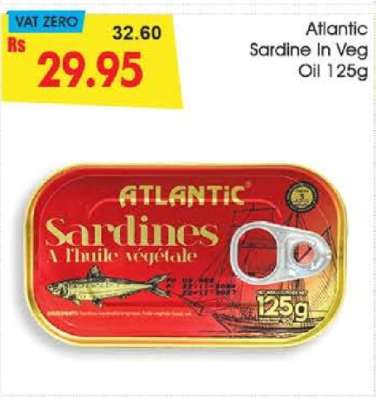 Atlantic Sardine In Veg Oil 125g