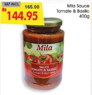 Mila Sauce Tomate & Basilic 400g