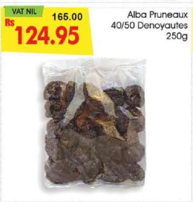 Alba Pruneaux 40/50 Denoyautes 250g