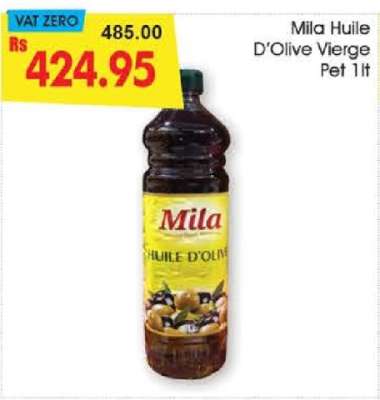 Mila Huile D'Olive Vierge Pet 1lt