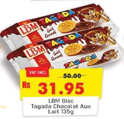 LBM Bisc Tagada Chocolat Aux Lait 135g