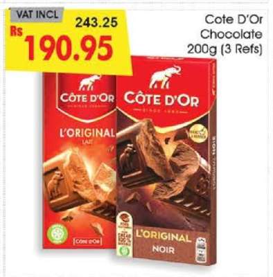 Cote D’Or Chocolate 200g (3 Refs)
