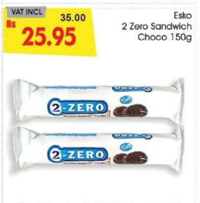 Esko 2 Zero Sandwich Choco 150g