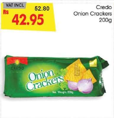 Credo Onion Crackers 200g